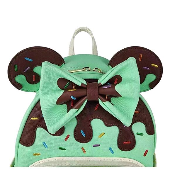 Disney Loungefly Minnie Mouse Mint Chocolate Sundae Mini Backpack main image 4